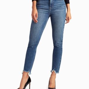 high rise slim fit jean